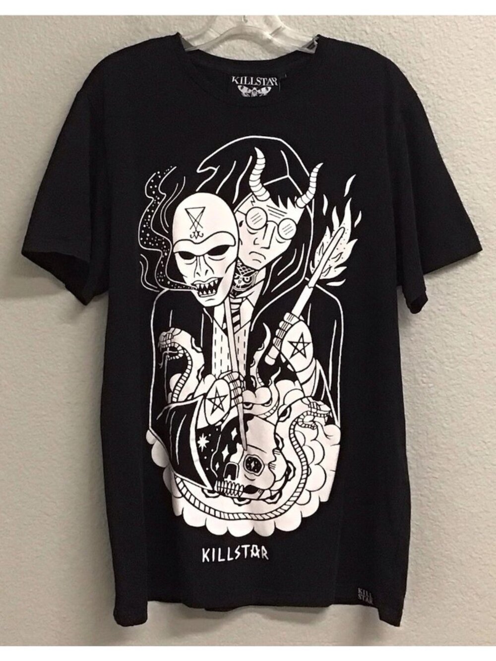 Killstar Fantastic MMX Black Short Sleeve T-shirt Men’s Sz XXL Gothic
